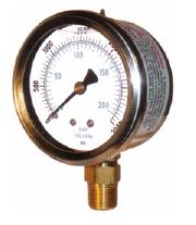 Liquid Filled Gauge with Bottom Mount