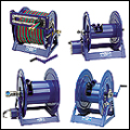 Hand Crank and Motor Driven Hose Reels